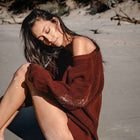 Skoki Organic Cotton Sweater | Chocolate