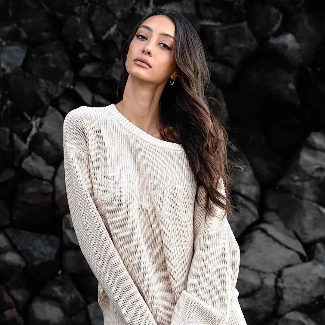 Skoki Organic Cotton Sweater | Oatmeal